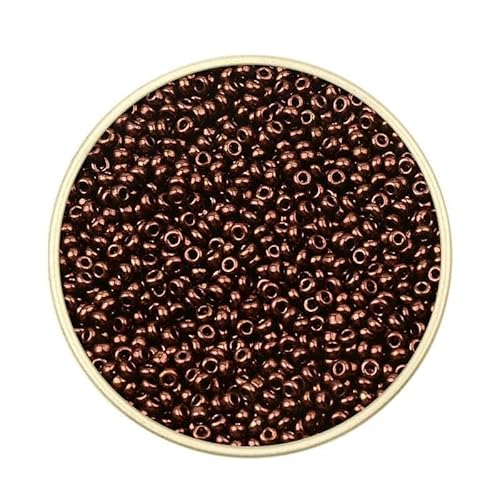 Ca. 1000 Stück 2 mm Matellic Charm Tschechische Glasperlen Rocailles zur Schmuckherstellung, Armband, Halskette, DIY-Zubehör-XP04-Ca. 2000 Stück 15 g Ca. 1000 Stück 2 mm Matellic Charm Tschechische Glasperlen Rocailles zur Schmuckherstellung, Armband, Halskette, DIY-Zubehör-XP04-Ca. 2000 Stück 15 g von TBSKUY