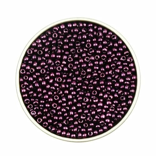 Ca. 1000 Stück 2 mm Matellic Charm Tschechische Glasperlen Rocailles zur Schmuckherstellung, Armband, Halskette, DIY-Zubehör-XP05-Ca. 2000 Stück 15 g Ca. 1000 Stück 2 mm Matellic Charm Tschechische Glasperlen Rocailles zur Schmuckherstellung, Armband, Halskette, DIY-Zubehör-XP05-Ca. 2000 Stück 15 g von TBSKUY