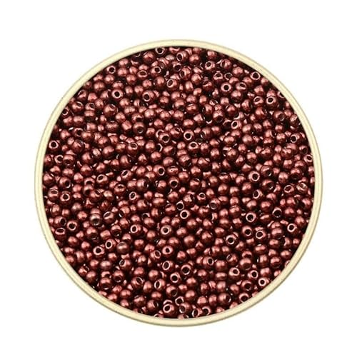 Ca. 1000 Stück 2 mm Matellic Charm Tschechische Glasperlen Rocailles zur Schmuckherstellung, Armband, Halskette, DIY-Zubehör-XP06-Ca. 2000 Stück 15 g Ca. 1000 Stück 2 mm Matellic Charm Tschechische Glasperlen Rocailles zur Schmuckherstellung, Armband, Halskette, DIY-Zubehör-XP06-Ca. 2000 Stück 15 g von TBSKUY