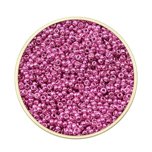 Ca. 1000 Stück 2 mm Matellic Charm Tschechische Glasperlen Rocailles zur Schmuckherstellung, Armband, Halskette, DIY-Zubehör-XP08-Ca. 2000 Stück 15 g Ca. 1000 Stück 2 mm Matellic Charm Tschechische Glasperlen Rocailles zur Schmuckherstellung, Armband, Halskette, DIY-Zubehör-XP08-Ca. 2000 Stück 15 g von TBSKUY