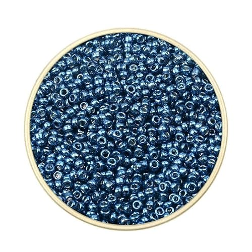 Ca. 1000 Stück 2 mm Matellic Charm Tschechische Glasperlen Rocailles zur Schmuckherstellung, Armband, Halskette, DIY-Zubehör-XP09-Ca. 2000 Stück 15 g Ca. 1000 Stück 2 mm Matellic Charm Tschechische Glasperlen Rocailles zur Schmuckherstellung, Armband, Halskette, DIY-Zubehör-XP09-Ca. 2000 Stück 15 g von TBSKUY