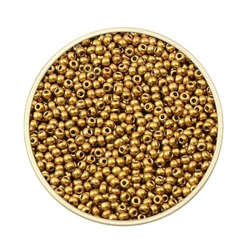 Ca. 1000 Stück 2 mm Matellic Charm Tschechische Glasperlen Rocailles zur Schmuckherstellung, Armband, Halskette, DIY-Zubehör-XP11-Ca. 1000 Stück 7,5 g Ca. 1000 Stück 2 mm Matellic Charm Tschechische Glasperlen Rocailles zur Schmuckherstellung, Armband, Halskette, DIY-Zubehör-XP11-Ca. 1000 Stück 7,5 g von TBSKUY