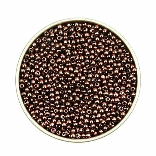 Ca. 1000 Stück 2 mm Matellic Charm Tschechische Glasperlen Rocailles zur Schmuckherstellung, Armband, Halskette, DIY-Zubehör-XP14-Ca. 2000 Stück 15 g Ca. 1000 Stück 2 mm Matellic Charm Tschechische Glasperlen Rocailles zur Schmuckherstellung, Armband, Halskette, DIY-Zubehör-XP14-Ca. 2000 Stück 15 g von TBSKUY
