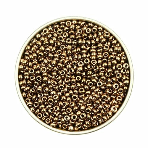 Ca. 1000 Stück 2 mm Matellic Charm Tschechische Glasperlen Rocailles zur Schmuckherstellung, Armband, Halskette, DIY-Zubehör-XP15-Ca. 2000 Stück 15 g Ca. 1000 Stück 2 mm Matellic Charm Tschechische Glasperlen Rocailles zur Schmuckherstellung, Armband, Halskette, DIY-Zubehör-XP15-Ca. 2000 Stück 15 g von TBSKUY
