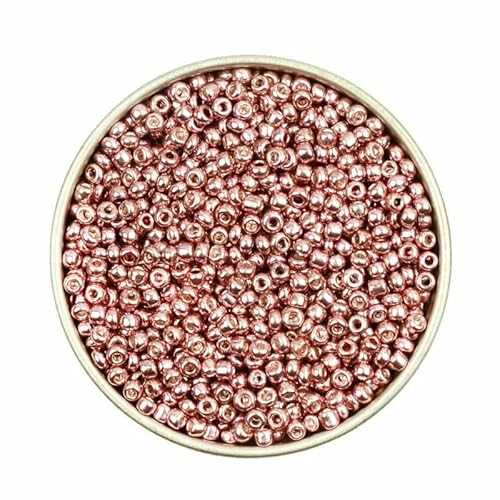 Ca. 1000 Stück 2 mm Matellic Charm Tschechische Glasperlen Rocailles zur Schmuckherstellung, Armband, Halskette, DIY-Zubehör-XP21-Ca. 1000 Stück 7,5 g Ca. 1000 Stück 2 mm Matellic Charm Tschechische Glasperlen Rocailles zur Schmuckherstellung, Armband, Halskette, DIY-Zubehör-XP21-Ca. 1000 Stück 7,5 g von TBSKUY