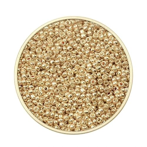 Ca. 1000 Stück 2 mm Matellic Charm Tschechische Glasperlen Rocailles zur Schmuckherstellung, Armband, Halskette, DIY-Zubehör-XP23-Ca. 2000 Stück 15 g Ca. 1000 Stück 2 mm Matellic Charm Tschechische Glasperlen Rocailles zur Schmuckherstellung, Armband, Halskette, DIY-Zubehör-XP23-Ca. 2000 Stück 15 g von TBSKUY