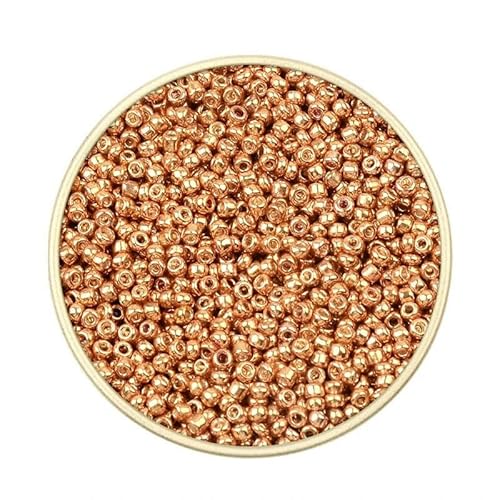 Ca. 1000 Stück 2 mm Matellic Charm Tschechische Glasperlen Rocailles zur Schmuckherstellung, Armband, Halskette, DIY-Zubehör-XP24-Ca. 1000 Stück 7,5 g Ca. 1000 Stück 2 mm Matellic Charm Tschechische Glasperlen Rocailles zur Schmuckherstellung, Armband, Halskette, DIY-Zubehör-XP24-Ca. 1000 Stück 7,5 g von TBSKUY