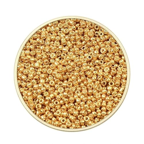 Ca. 1000 Stück 2 mm Matellic Charm Tschechische Glasperlen Rocailles zur Schmuckherstellung, Armband, Halskette, DIY-Zubehör-XP25-Ca. 1000 Stück 7,5 g Ca. 1000 Stück 2 mm Matellic Charm Tschechische Glasperlen Rocailles zur Schmuckherstellung, Armband, Halskette, DIY-Zubehör-XP25-Ca. 1000 Stück 7,5 g von TBSKUY
