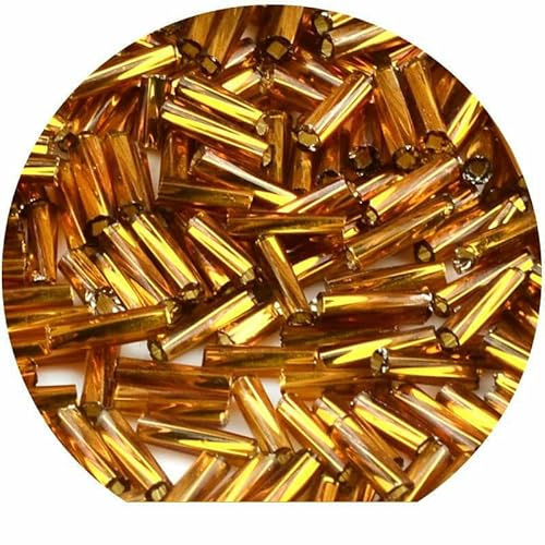 Ca. 500 Stück Stiftperlen, gedrehtes Rohrglas zur Schmuckherstellung, Perlen, Zubehör, Halsketten, Armbänder, 2 x 6,5 mm, DIY-ND36, Ca. 500 Stück, 16,5 g von TBSKUY