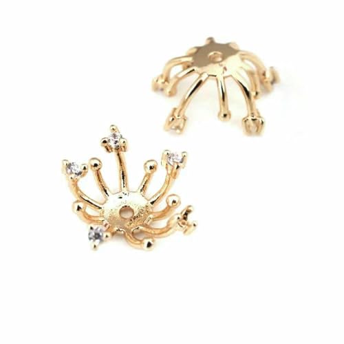 Durchmesser 12 MM 14,0 mm 15 MM 18 MM 18 Karat Goldfarbe Messing Blumenkappen Perlenkappen DIY Schmuckherstellung Ohrringe Zubehör für Frauen-31851-18 Karat Goldfarbe Durchmesser 12 MM 14,0 mm 15 MM 18 MM 18 Karat Goldfarbe Messing Blumenkappen Perlenkappen DIY Schmuckherstellung Ohrringe Zubehör für Frauen-31851-18 Karat Goldfarbe von TBSKUY