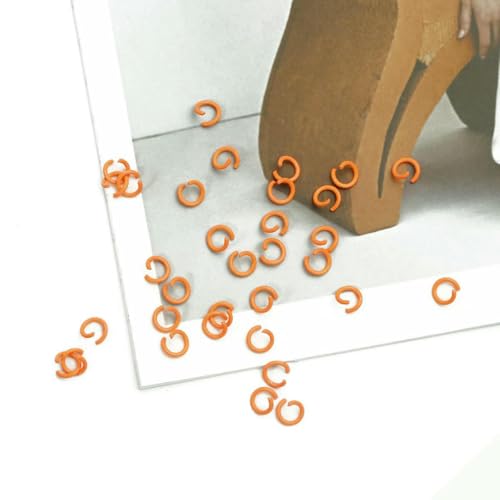 Eisen, bunt, 50 Stück, 8 mm, offene Biegeringe, geteilte Verbindungsstücke, Zubehör für die Herstellung von DIY-Schmuck, Armbänder, Zubehör – Orange Rot Eisen, bunt, 50 Stück, 8 mm, offene Biegeringe, geteilte Verbindungsstücke, Zubehör für die Herstellung von DIY-Schmuck, Armbänder, Zubehör – Orange Rot von TBSKUY