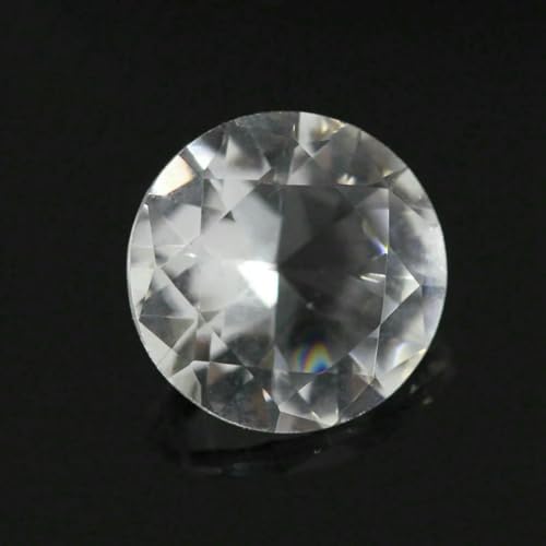 Farbige Glasperlen, 50 Stück/Los, 3,0–12 mm, loser Glasstein, rund, brillant geschliffen, synthetischer Glasedelstein für Schmuck, Weiß, 11 mm (50 Stück) von TBSKUY