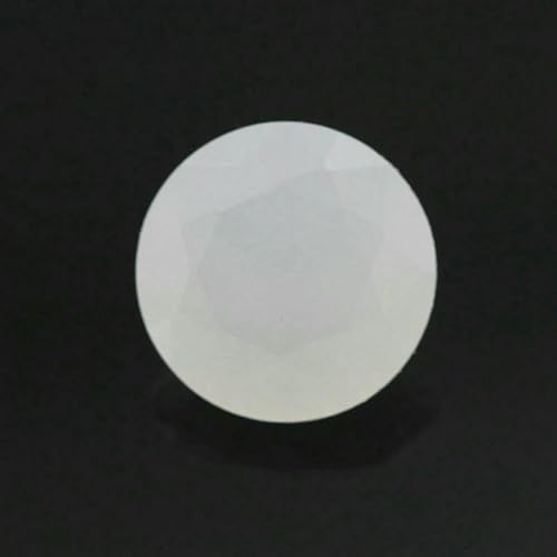Farbige Glasperlen, 50 Stück/Los, 3,0–12 mm, loser Glasstein, rund, brillant geschliffen, synthetischer Glasedelstein für Schmuck, milchig weiß, 12 mm (50 Stück) von TBSKUY