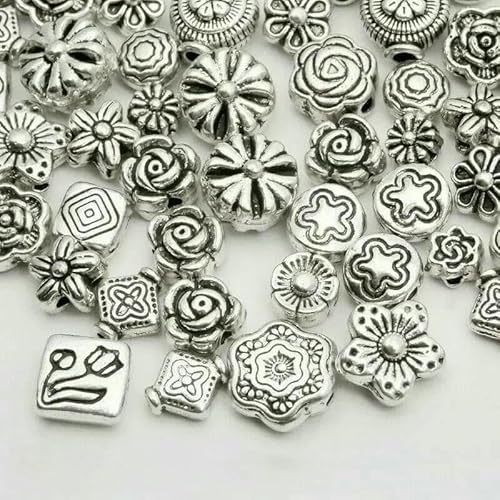 Gemischte tibetische Antik-Silberfarbene Hohlkugel-Lose-Röhrchen-Metallperlen-Abstandshalterperlen für die Schmuckherstellung DIY-Armband Nekclace-07 Gemischte tibetische Antik-Silberfarbene Hohlkugel-Lose-Röhrchen-Metallperlen-Abstandshalterperlen für die Schmuckherstellung DIY-Armband Nekclace-07 von TBSKUY