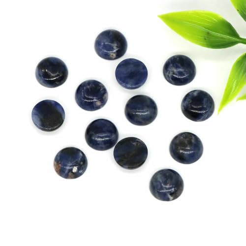 Großhandel 10 mm Naturstein Cabochon Runde flache Rückseite Lose Perlen DIY Schmuck Ring Armband Ohrring Anhänger Halskette Accessorise-Blau Sodalith-50 Stück Großhandel 10 mm Naturstein Cabochon Runde flache Rückseite Lose Perlen DIY Schmuck Ring Armband Ohrring Anhänger Halskette Accessorise-Blau Sodalith-50 Stück von TBSKUY