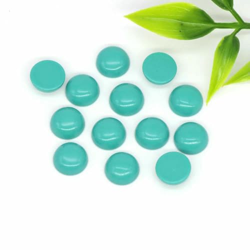 Großhandel 10 mm Naturstein Cabochon Runde flache Rückseite Lose Perlen DIY Schmuck Ring Armband Ohrring Anhänger Halskette Accessorise-Grün Türkis-50 Stück Großhandel 10 mm Naturstein Cabochon Runde flache Rückseite Lose Perlen DIY Schmuck Ring Armband Ohrring Anhänger Halskette Accessorise-Grün Türkis-50 Stück von TBSKUY