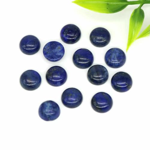 Großhandel 10 mm Naturstein Cabochon Runde flache Rückseite Lose Perlen DIY Schmuck Ring Armband Ohrring Anhänger Halskette Accessorise-Lapis Lazuli-100 Stück Großhandel 10 mm Naturstein Cabochon Runde flache Rückseite Lose Perlen DIY Schmuck Ring Armband Ohrring Anhänger Halskette Accessorise-Lapis Lazuli-100 Stück von TBSKUY