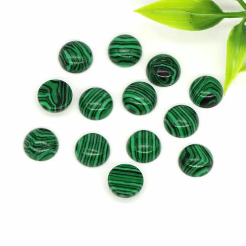 Großhandel 10 mm Naturstein Cabochon Runde flache Rückseite Lose Perlen DIY Schmuck Ring Armband Ohrring Anhänger Halskette Accessorise-Malachit Türkis-100 Stück Großhandel 10 mm Naturstein Cabochon Runde flache Rückseite Lose Perlen DIY Schmuck Ring Armband Ohrring Anhänger Halskette Accessorise-Malachit Türkis-100 Stück von TBSKUY