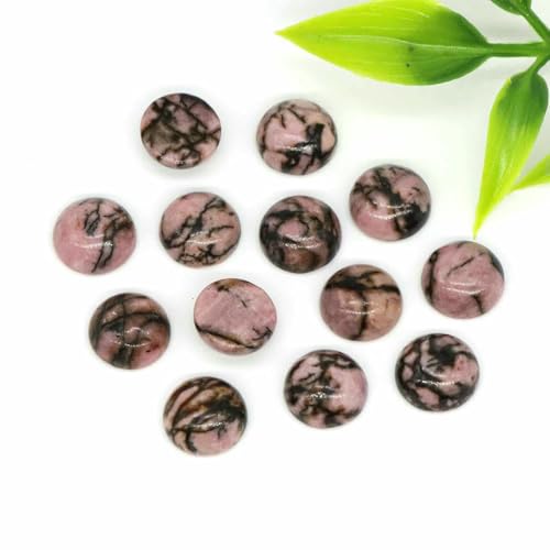 Großhandel 10 mm Naturstein Cabochon Runde flache Rückseite Lose Perlen DIY Schmuck Ring Armband Ohrring Anhänger Halskette Accessorise-Rosa Schwarz Rhodonit-10 PCS Großhandel 10 mm Naturstein Cabochon Runde flache Rückseite Lose Perlen DIY Schmuck Ring Armband Ohrring Anhänger Halskette Accessorise-Rosa Schwarz Rhodonit-10 PCS von TBSKUY