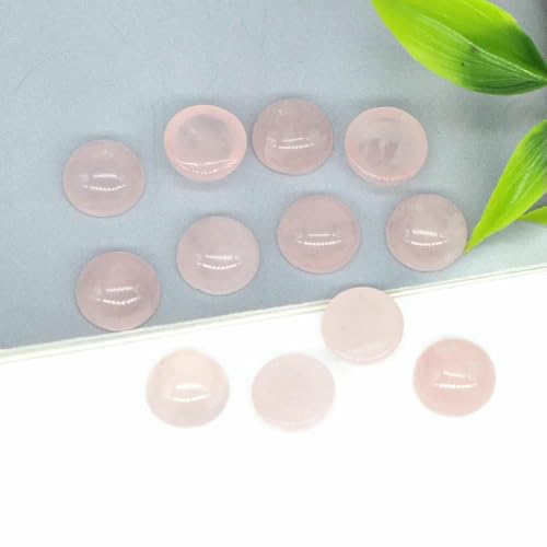 Großhandel 10 mm Naturstein Cabochon Runde flache Rückseite Lose Perlen DIY Schmuck Ring Armband Ohrring Anhänger Halskette Accessorise-Rosenquarz-30 Stück Großhandel 10 mm Naturstein Cabochon Runde flache Rückseite Lose Perlen DIY Schmuck Ring Armband Ohrring Anhänger Halskette Accessorise-Rosenquarz-30 Stück von TBSKUY