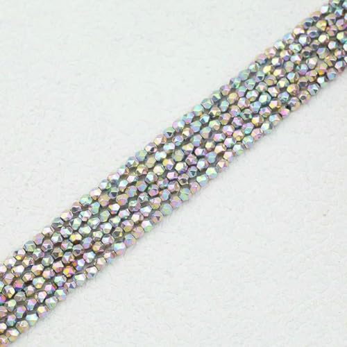 Helle mehrfarbige Hämatit-Steinperlen, 3, 4, 6, 8 mm, flach, rund, Sterne, Herz, quadratisch, lose Abstandsperlen zur Schmuckherstellung, DIY-Armband-HDS217-10 von TBSKUY