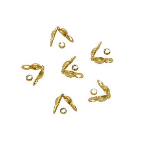Komplettes Schmuckverschluss-Set – Edelstahl-Quetschperlen, Drahtschutz, Karabinerverschlüsse und Kordelenden zum Selbermachen von Perlen, Gold/Silber-02GD Komplettes Schmuckverschluss-Set – Edelstahl-Quetschperlen, Drahtschutz, Karabinerverschlüsse und Kordelenden zum Selbermachen von Perlen, Gold/Silber-02GD von TBSKUY