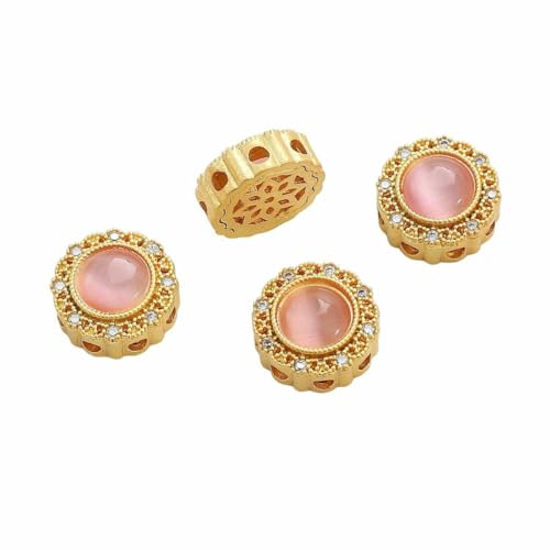 Kupferplattierte, goldfarbene Abstandsperlen aus Glas/Katzenauge, lose Metallperlen, Charms zur Schmuckherstellung, Armbänder, DIY-Zubehör, Stil 03 Kupferplattierte, goldfarbene Abstandsperlen aus Glas/Katzenauge, lose Metallperlen, Charms zur Schmuckherstellung, Armbänder, DIY-Zubehör, Stil 03 von TBSKUY