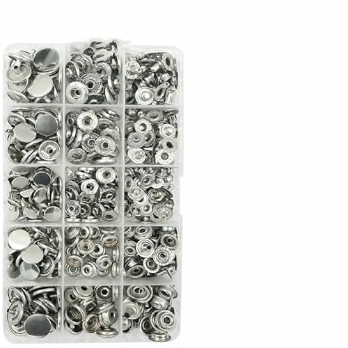 Metall-Druckknöpfe, Knopf-Sets mit Befestigungselementen, Botones-Installationszange, Nähzubehör für Kleidung, Jacken, Lederhandwerk, Zange B von TBSKUY