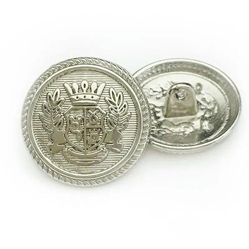 Metallknöpfe, Kronenmuster, golden, britischer College-Stil, Designer, handgefertigt, Luxus-Kleidungsstück, Nähzubehör, DIY-Knöpfe, 6 Stück, 14–20 mm, 6 Stü Metallknöpfe, Kronenmuster, golden, britischer College-Stil, Designer, handgefertigt, Luxus-Kleidungsstück, Nähzubehör, DIY-Knöpfe, 6 Stück, 14–20 mm, 6 Stü von TBSKUY