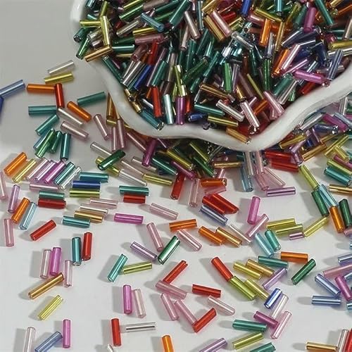 Mischfarben, 300 Stück, 2 x 7 mm, gedrehte lose Glasperlen, Abstandshalter, Leptospira-Perlen zur Schmuckherstellung, DIY-Kleidungsnähzubehör, 02, Mischfarbe Mischfarben, 300 Stück, 2 x 7 mm, gedrehte lose Glasperlen, Abstandshalter, Leptospira-Perlen zur Schmuckherstellung, DIY-Kleidungsnähzubehör, 02, Mischfarbe von TBSKUY