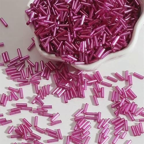 Mix Color 300 Stück 2 x 7 mm Twist Lose Glasperlen Spacer Tube Leptospira Perlen für Schmuckherstellung DIY Kleidungsstück Nähzubehör-02 Fuchsia Mix Color 300 Stück 2 x 7 mm Twist Lose Glasperlen Spacer Tube Leptospira Perlen für Schmuckherstellung DIY Kleidungsstück Nähzubehör-02 Fuchsia von TBSKUY