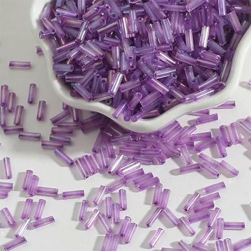 Mix Color 300 Stück 2 x 7 mm Twist Lose Glassamen-Abstandshalterrohr Leptospira-Perlen zur Schmuckherstellung DIY-Kleidungsnähzubehör-01 Lila Mix Color 300 Stück 2 x 7 mm Twist Lose Glassamen-Abstandshalterrohr Leptospira-Perlen zur Schmuckherstellung DIY-Kleidungsnähzubehör-01 Lila von TBSKUY