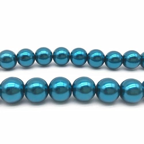 NEU 4/6/8/10 mm runde Perlen, lose Glasperlen, Abstandsperlen für die Schmuckherstellung, DIY, handgefertigtes Armbandzubehör, 01–4,0 mm (100 Stück) von TBSKUY