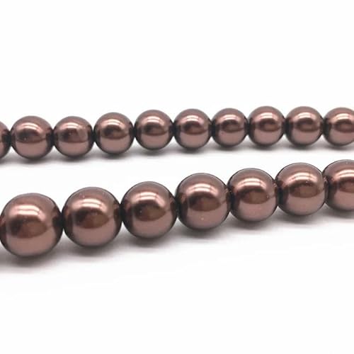 NEU 4/6/8/10 mm runde Perlen, lose Glasperlen, Abstandsperlen für die Schmuckherstellung, DIY, handgefertigtes Armbandzubehör, 03–10 mm (20 Stück) von TBSKUY