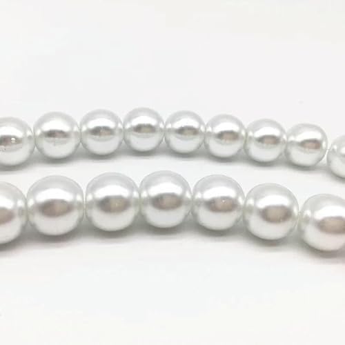 NEU 4/6/8/10 mm runde Perlen, lose Glasperlen, Abstandsperlen für die Schmuckherstellung, DIY, handgefertigtes Armbandzubehör, 08–10 mm (20 Stück) von TBSKUY