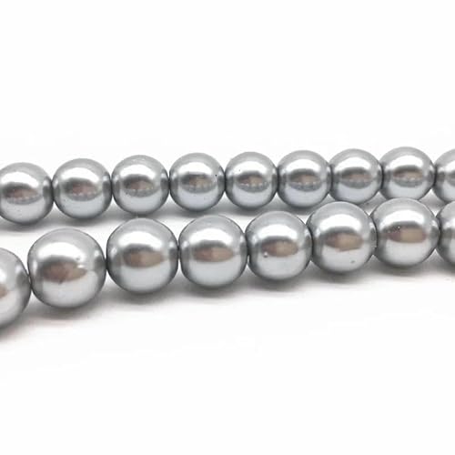 NEU 4/6/8/10 mm runde Perlen, lose Glasperlen, Abstandsperlen für die Schmuckherstellung, DIY, handgefertigtes Armbandzubehör, 12–4,0 mm (100 Stück) von TBSKUY