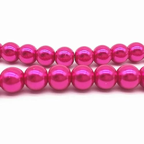 NEU 4/6/8/10 mm runde Perlen, lose Glasperlen, Abstandsperlen für die Schmuckherstellung, DIY, handgefertigtes Armbandzubehör, 18–4,0 mm (100 Stück) von TBSKUY