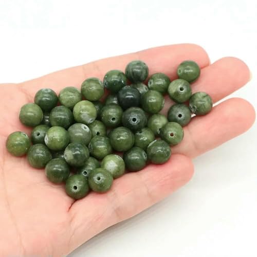 Natürliche Citrin-Steinperle zur Schmuckherstellung, glatter, runder Edelstein, DIY-Perlen für Armband- und Halskettenzubehör, 4, 6, 8, 10 mm, Grüner Südlicher Jade, 4,0 mm, 85 bis 90 Stück Natürliche Citrin-Steinperle zur Schmuckherstellung, glatter, runder Edelstein, DIY-Perlen für Armband- und Halskettenzubehör, 4, 6, 8, 10 mm, Grüner Südlicher Jade, 4,0 mm, 85 bis 90 Stück von TBSKUY