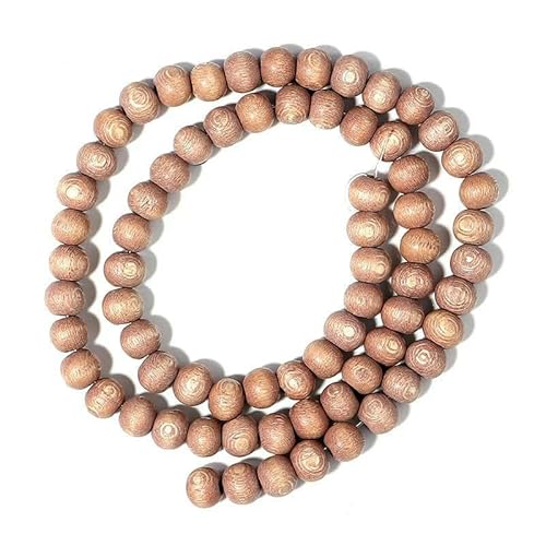 Natürliche Holzperlen, rund, oval, Abstandsperlen, Holzperlen für Schmuck, Armbänder, Halsketten, DIY-Charm, Rosenkranz, Kugelzubehör-T7713LBN08- von TBSKUY