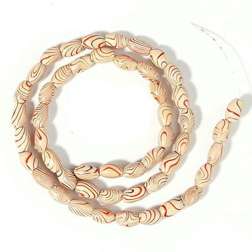 Natürliche Holzperlen, rund, oval, Abstandsperlen aus Holz für Schmuck, Armbänder, Halsketten, DIY-Charm, Rosenkranz, Kugelzubehör-T7463RD10- von TBSKUY