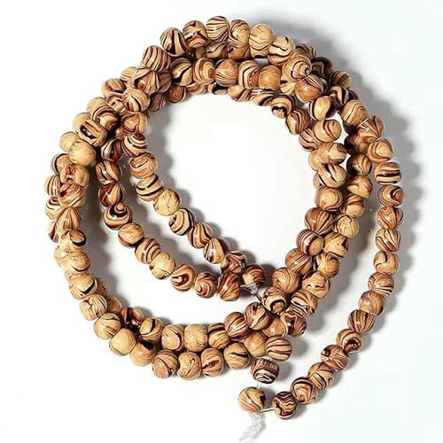 Natürliche Holzperlen, rund, oval, Abstandsperlen aus Holz für Schmuck, Armbänder, Halsketten, DIY-Charm, Rosenkranz, Kugelzubehör-T7607RD08- von TBSKUY