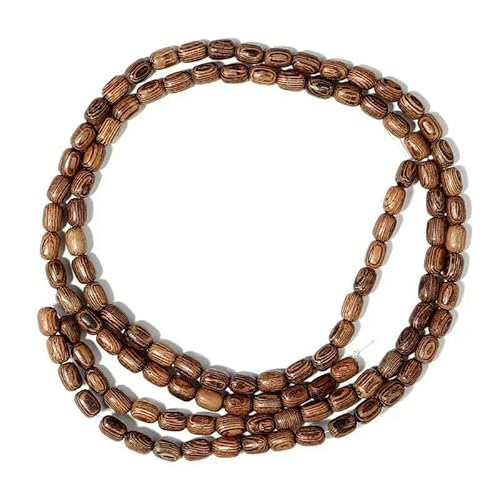 Natürliche Holzperlen, rund, oval, Abstandsperlen aus Holz für Schmuck, Armbänder, Halsketten, DIY-Charm, Rosenkranz, Kugelzubehör-T7712BW7X5- von TBSKUY