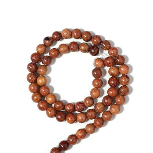 Natürliche Holzperlen, rund, oval, Abstandsperlen aus Holz für Schmuck, Armbänder, Halsketten, DIY-Charm, Rosenkranz, Kugelzubehör-T7759BW06- von TBSKUY