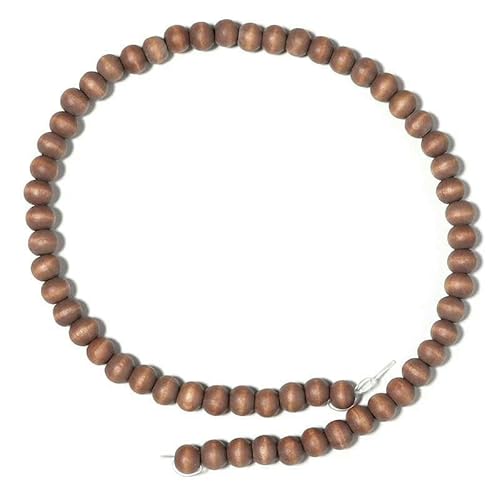 Natürliche Holzperlen, rund, oval, Abstandsperlen aus Holz für Schmuck, Armbänder, Halsketten, DIY-Charm, Rosenkranz, Kugelzubehör-T9096HM08- von TBSKUY
