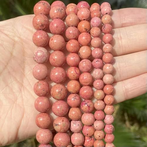 Naturstein, 4–10 mm, rote Achate, Turmalin, Tigerauge, Jade, Jaspis, lose Perlen zur Schmuckherstellung, DIY-Armbänder, Zubehör, 15 Zoll, Fuchsia-Blumen-Jade, 8 mm, ca. 45 Stück Naturstein, 4–10 mm, rote Achate, Turmalin, Tigerauge, Jade, Jaspis, lose Perlen zur Schmuckherstellung, DIY-Armbänder, Zubehör, 15 Zoll, Fuchsia-Blumen-Jade, 8 mm, ca. 45 Stück von TBSKUY