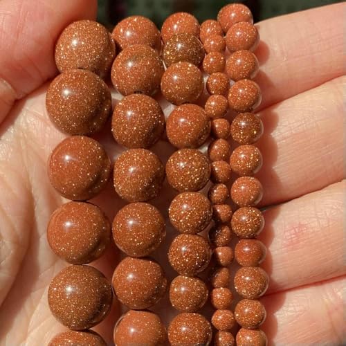 Naturstein, 4–10 mm, rote Achate, Turmalin, Tigerauge, Jade, Jaspis, lose Perlen zur Schmuckherstellung, DIY-Armbänder, Zubehör, 15 Zoll, Goldsandstein, 10 mm, ca. 37 Stück Naturstein, 4–10 mm, rote Achate, Turmalin, Tigerauge, Jade, Jaspis, lose Perlen zur Schmuckherstellung, DIY-Armbänder, Zubehör, 15 Zoll, Goldsandstein, 10 mm, ca. 37 Stück von TBSKUY