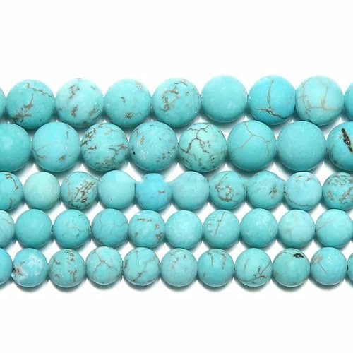 Naturstein, matt, Tigerauge, Achat, Jaspis, Türkis, runde lose Perlen, 38,1 cm Strang, 6, 8, 10 mm, Auswahlgröße – Blau-Türkis – 6 mm, 59 bis 63 Stück Naturstein, matt, Tigerauge, Achat, Jaspis, Türkis, runde lose Perlen, 38,1 cm Strang, 6, 8, 10 mm, Auswahlgröße – Blau-Türkis – 6 mm, 59 bis 63 Stück von TBSKUY