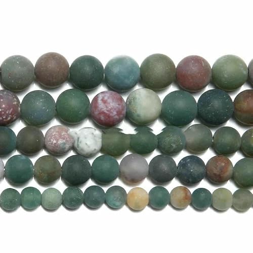 Naturstein, matt, Tigerauge, Achat, Jaspis, Türkis, runde lose Perlen, 38,1 cm Strang, 6, 8, 10 mm, Pickgröße, indischer Achat, 6 mm, 59 bis 63 Stück Naturstein, matt, Tigerauge, Achat, Jaspis, Türkis, runde lose Perlen, 38,1 cm Strang, 6, 8, 10 mm, Pickgröße, indischer Achat, 6 mm, 59 bis 63 Stück von TBSKUY