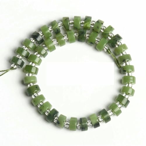 Natursteine, grüne kanadische Jadeperlen, runde, facettierte, geometrische Form, lose Schmuckperlen zur Herstellung von Armbändern, DIY-Zubehör, Typ 15 Natursteine, grüne kanadische Jadeperlen, runde, facettierte, geometrische Form, lose Schmuckperlen zur Herstellung von Armbändern, DIY-Zubehör, Typ 15 von TBSKUY