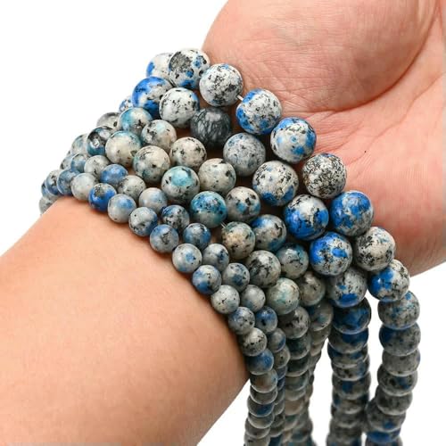 Natursteinperlen, 4, 6, 8, 10 mm, Aquamarin, Lava, Türkis, Achat, Quarz, Jaspis, Kristalle, Perlen zur Schmuckherstellung, DIY-Halskette, K2-Steinperlen, 6 mm, 59 bis 61 Stück Natursteinperlen, 4, 6, 8, 10 mm, Aquamarin, Lava, Türkis, Achat, Quarz, Jaspis, Kristalle, Perlen zur Schmuckherstellung, DIY-Halskette, K2-Steinperlen, 6 mm, 59 bis 61 Stück von TBSKUY